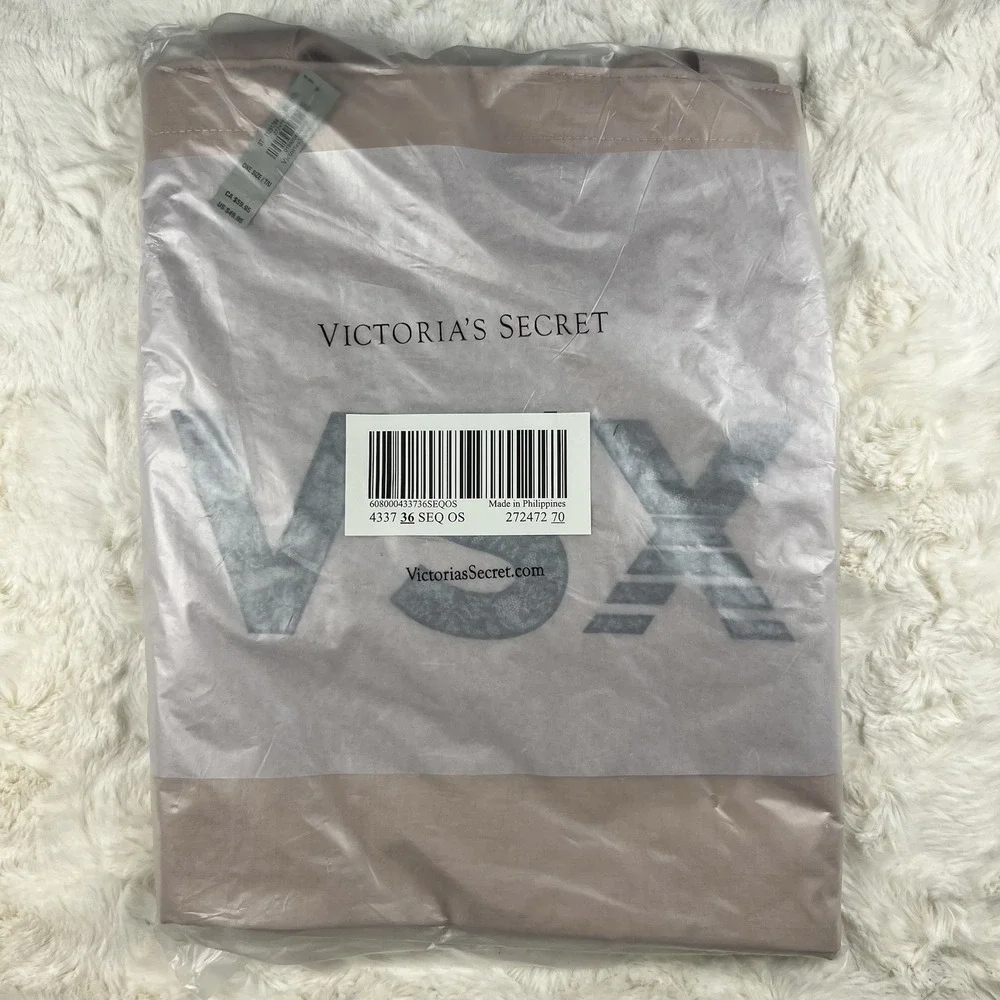 Victoria's Secret VSX Large Pink Tote Bag Gym Travel Shopper Carryall Athleisure